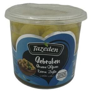 TAZEDEN GEBROKEN GROENE OLIJVEN